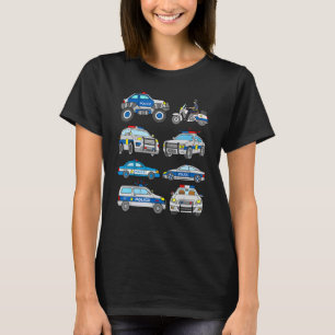 Polizist Cars Polizeifahrzeuge Monster Truck Boy G T-Shirt