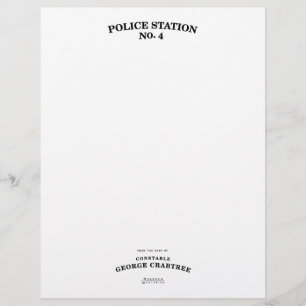 Polizist Crabtree Briefpapier