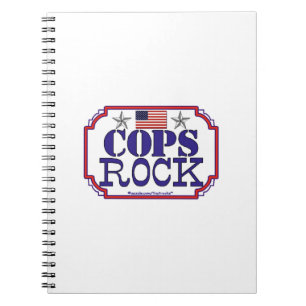 Polizist-Felsen! Notizblock