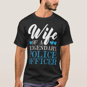 Polizist für Polizeiliche Ehefrau Sheriff T-Shirt