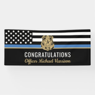 Polizist Gesetzeshüter Abschlussfeier Banner
