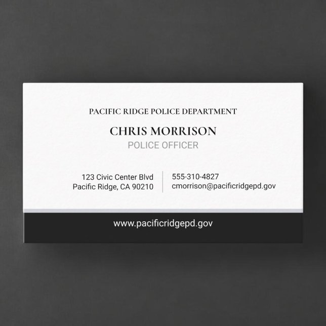 Polizist Gesetzeshüter  Visitenkarte (Von Creator hochgeladen)