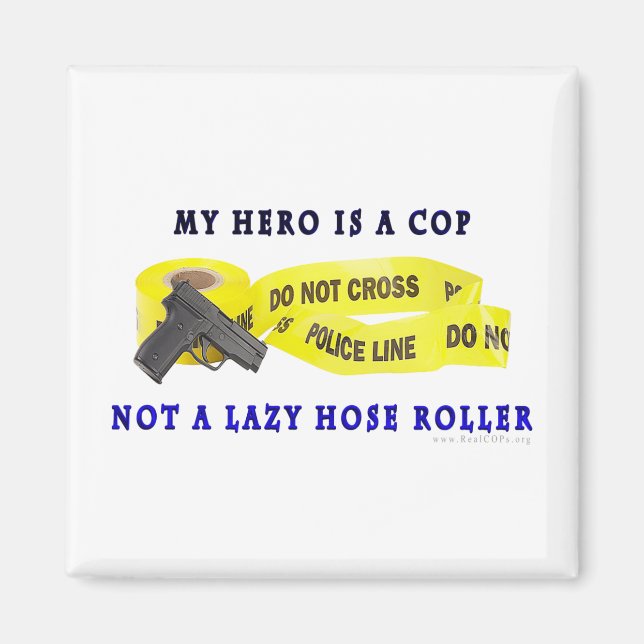 POLIZIST Hero Police Magnet (Vorne)