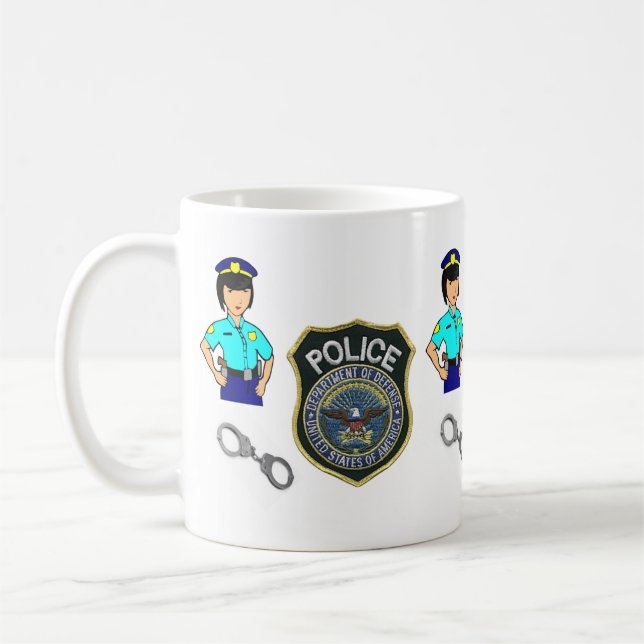 Polizist Mug Kaffeetasse (Links)