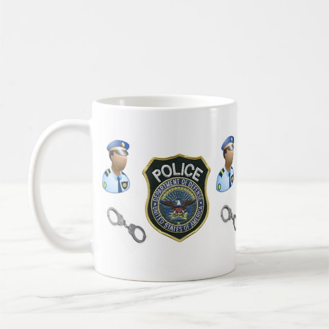Polizist Mug Kaffeetasse (Links)