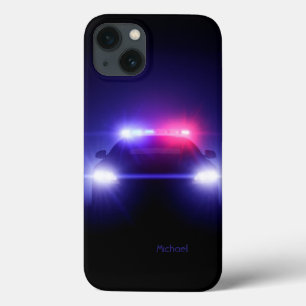 Polizist-Polizei-Auto-volles Licht-Blinken Case-Mate iPhone Hülle