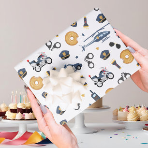 Polizist Ruft Alle Einheiten Kindergeburtstag Geschenkpapier Set