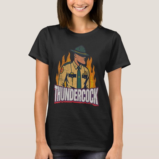 Polizist Sergeant Cius Thunder Bodycam Lustiges Me T-Shirt (Vorderseite)