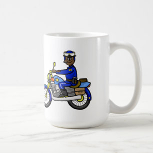 Polizist-Tasse für braune oder dunkle Haut Kaffeetasse