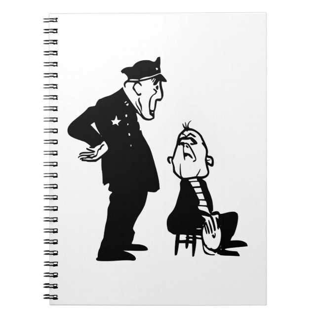Polizist und Einbrecher Notizblock (Vorderseite)