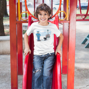 Polizist und schwarze Katze T-Shirt