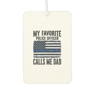 Polizist Vater Thin Blue Line Vintage Vector D Autolufterfrischer
