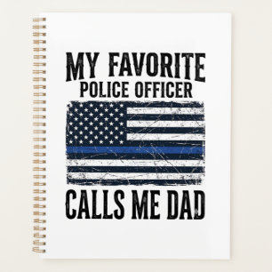Polizist Vater Thin Blue Line Vintage Vektor D Planer