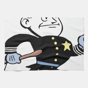 Polizist Vintag Handtuch
