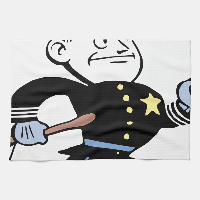 Polizist Vintag Handtuch (Horizontal)