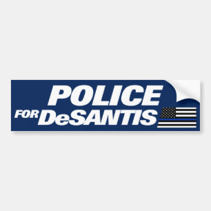 Polizisten DeSantis Blue Line Police for DeSantis  Autoaufkleber
