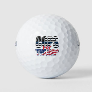 Polizisten für Trump Golfball