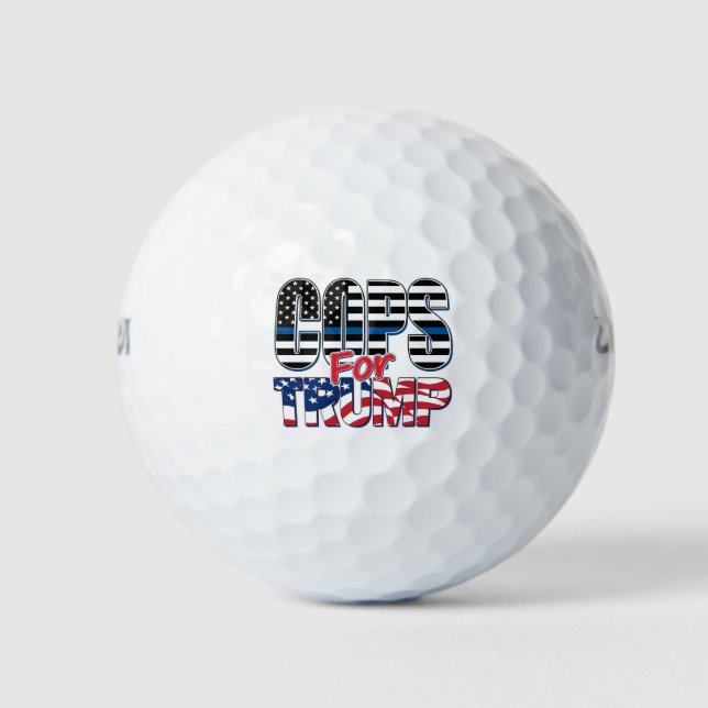 Polizisten für Trump Golfball (Vorderseite)