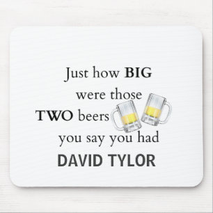 Polizisten Joke, wie groß. Mousepad