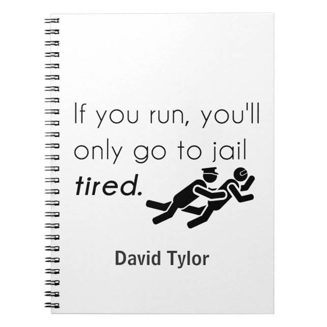 Polizisten Jokes Notizblock (Vorderseite)