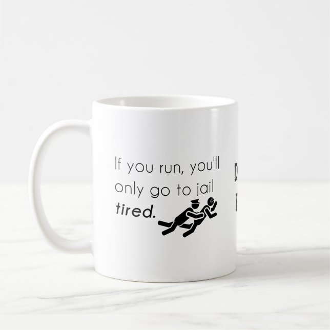 Polizisten Jokes Tasse (Links)