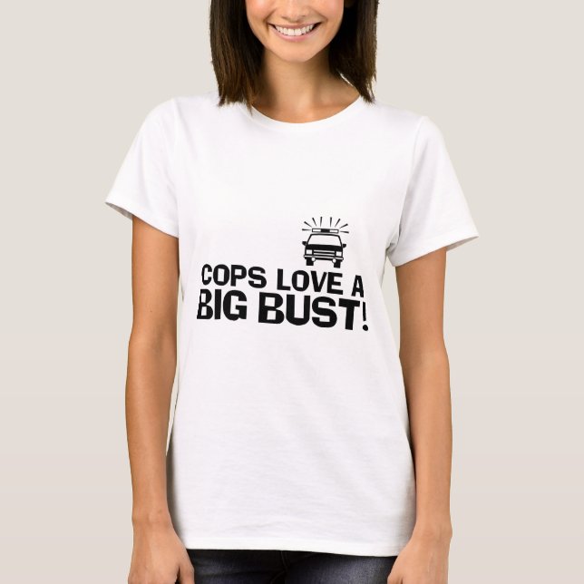 Polizisten Liebe für eine große Krise T-Shirt (Vorderseite)