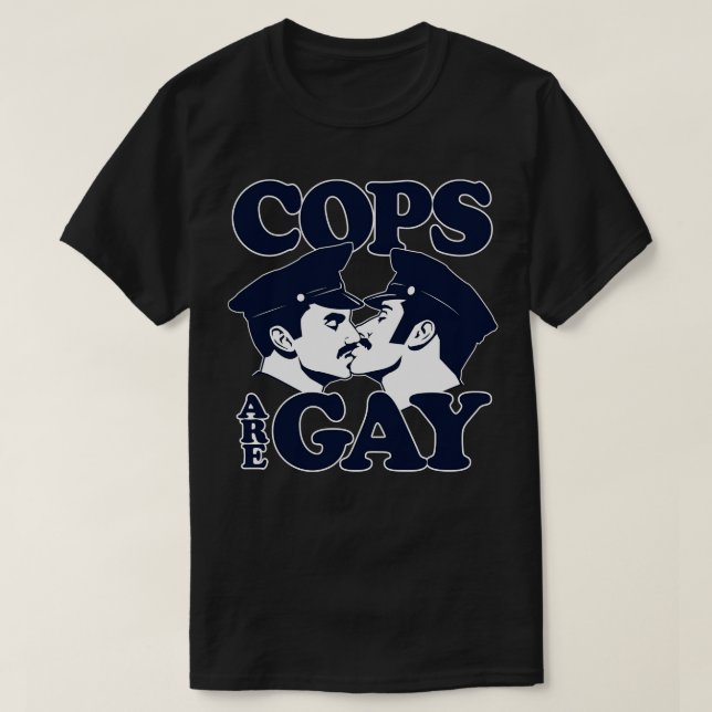 Polizisten sind schwule Tasse T-Shirt (Design vorne)