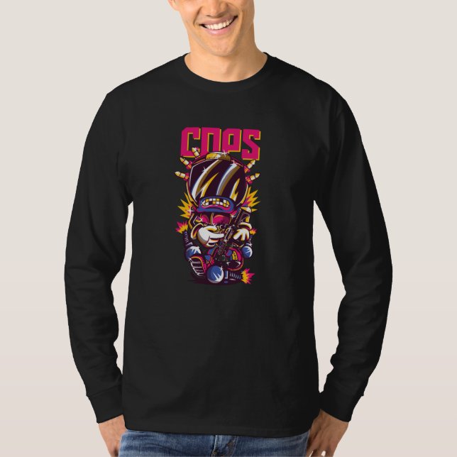 Polizisten T-Shirt (Vorderseite)