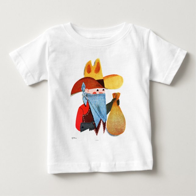 Polizisten und Robber Baby T-shirt (Vorderseite)