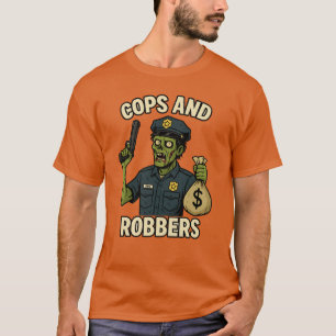 Polizisten und Robbers Halloween T - Shirt
