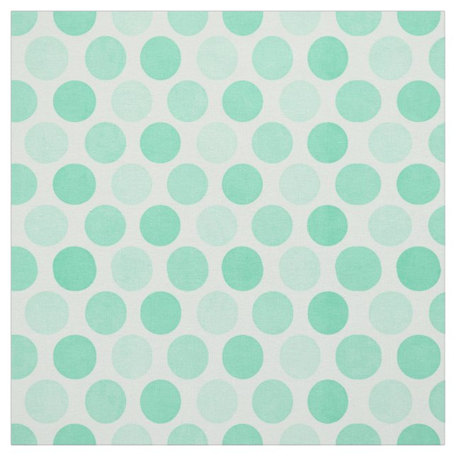 Polk Dots Aqua Blue Fabric Stoff (Muster)