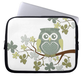 Polka-Baum-Eulen-Elektronik-Tasche Laptopschutzhülle