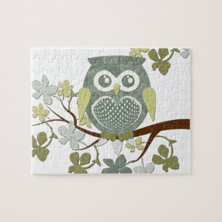 Polka-Baum-Eulen-Puzzlespiel Puzzle
