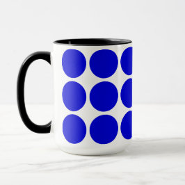 Polka blue dots tasse