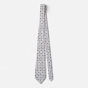 Polka Dot 01.Gray OffWhite BG Krawatte
