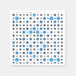 Polka Dot 01X.Blue Shade Serviette