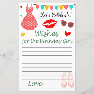 Polka dot anzuziehen Wünsche für das Geburtstagsmä