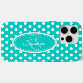 Polka dot aquamarin aqua Case-Mate iPhone hülle