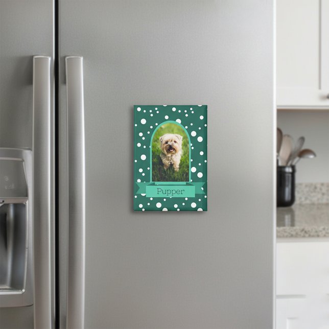 Polka Dot Arch Foto für Haustiere Magnet (Von Creator hochgeladen)