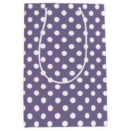 Polka Dot auf Lila Mittlere Geschenktüte