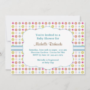 Polka Dot Baby Shower Einladung