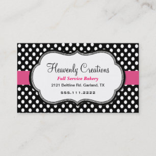 Polka Dot Bakery Business Card Visitenkarte