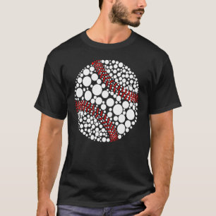 Polka Dot Baseball Player International Dot Day 8 T-Shirt