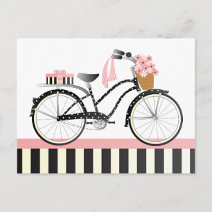 Polka Dot Bike Postkarte