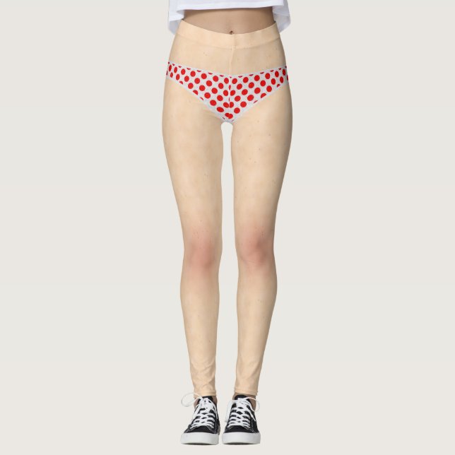 Polka Dot Bikini-Legende Leggings (Vorderseite)
