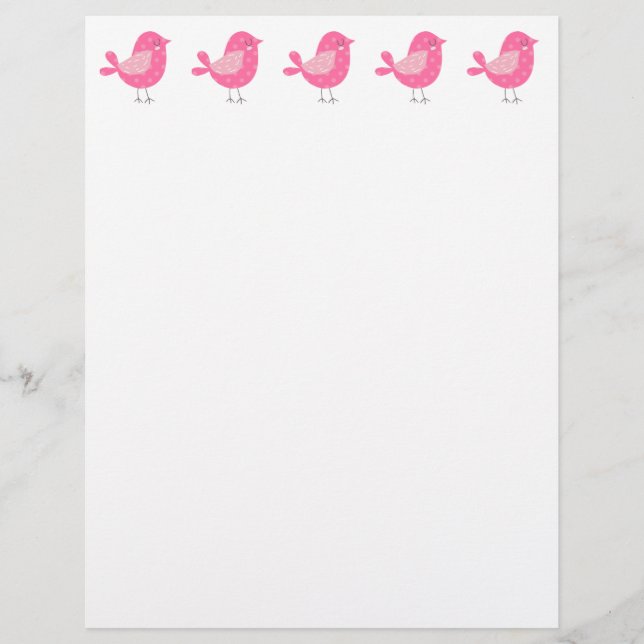 Polka Dot Birds und Blume (Vorderseite)