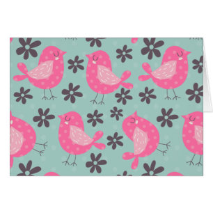 Polka Dot Birds und Blume