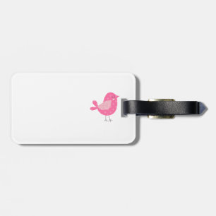 Polka Dot Birds und Blume Gepäckanhänger