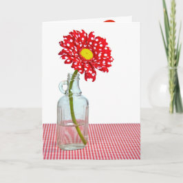Polka Dot Birthday Daisy Karte