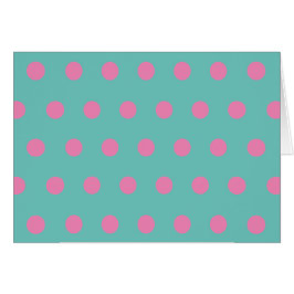 Polka Dot Blank Cards (Aqua & Pink)